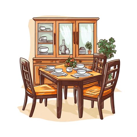 dining room vector.
